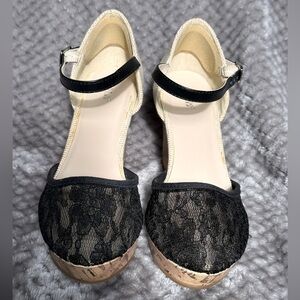 Apt.9 Lace and wedge Sandals